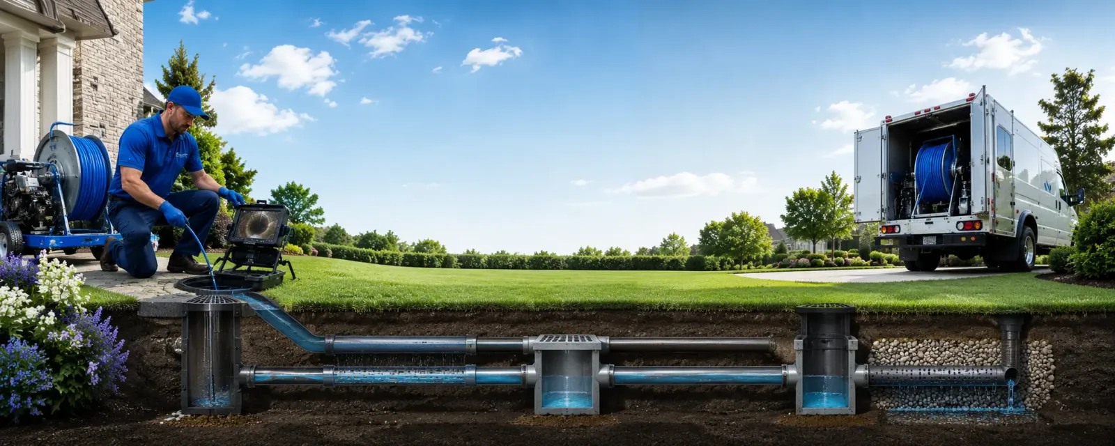 Outdoor drain cleaning information for Dawn, MO